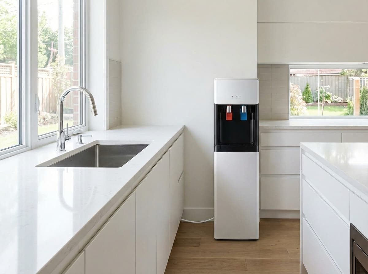 Dispensador de agua conectado a la red del hogar